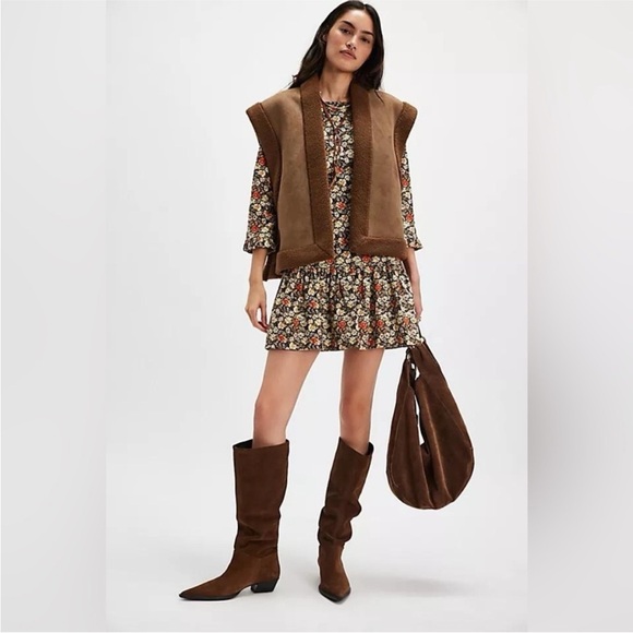 🍂Free People Floral Boho Mini Dress size Medium 🍂 - Picture 7 of 14